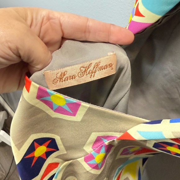 Mara Hoffman Geometric Colorful Open‎ Back Column Maxi Dress Size Small - Picture 3 of 4